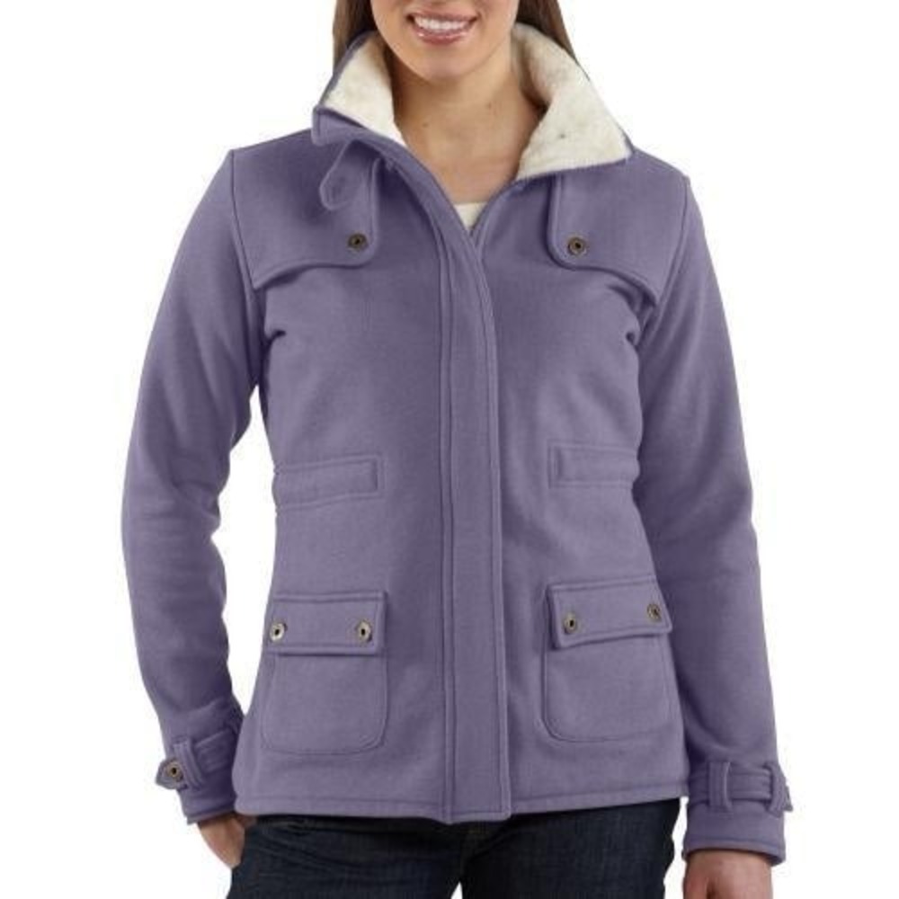 Carhartt Women's Sherpa Lined Collar Full-Zip Jacket color Patriot Blue XL
